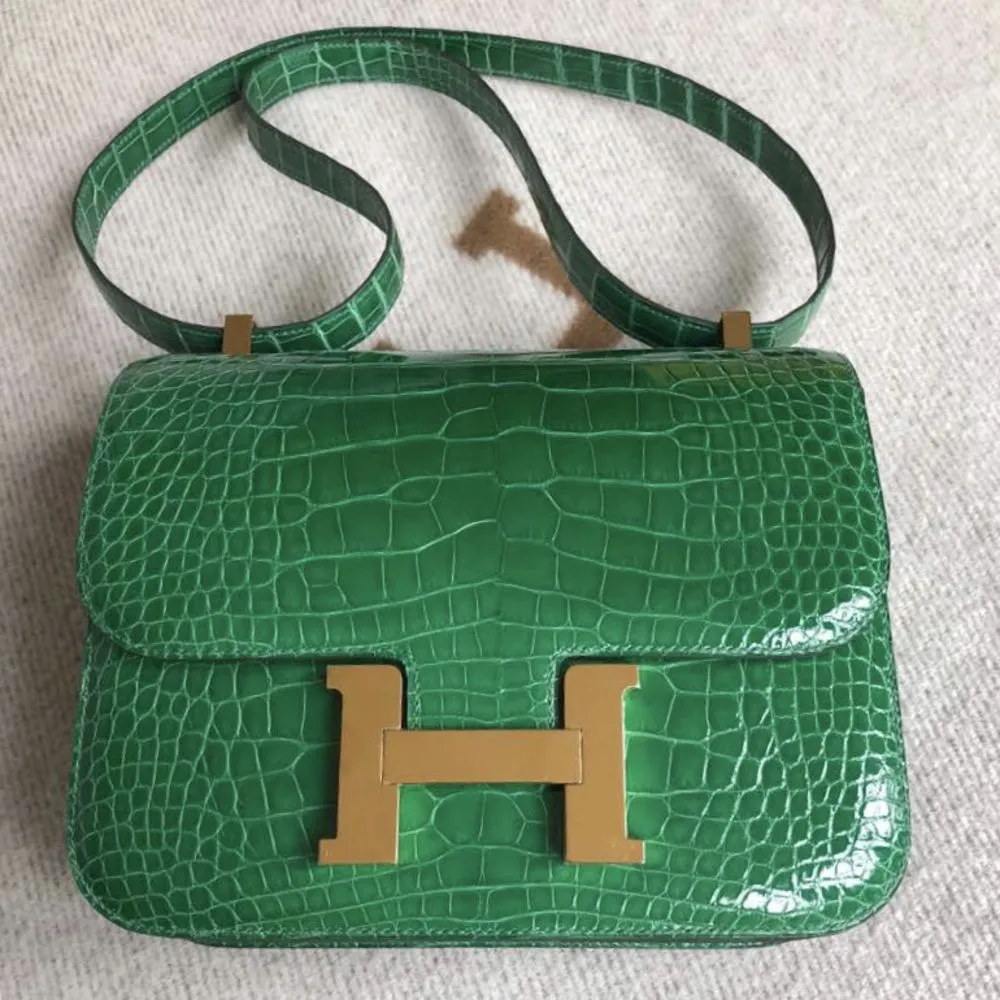 Hermès Constance 24 Cactus Alligator Mississippi Lisse Gold Hardware GHW